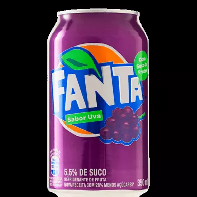 Refrigerante lata fanta uva