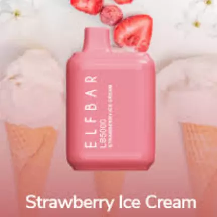 elfbar bc15k strawberry ice crem