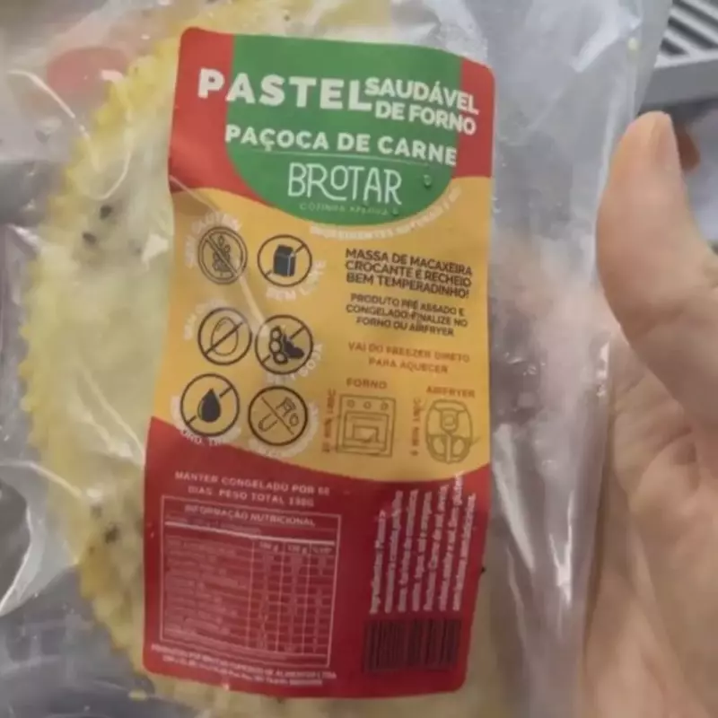 Pastel de Paçoca de Carne de Sol