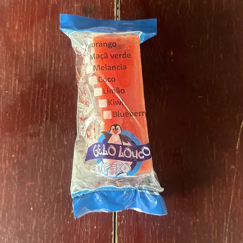 Gelo de Morango ( Saquinho )