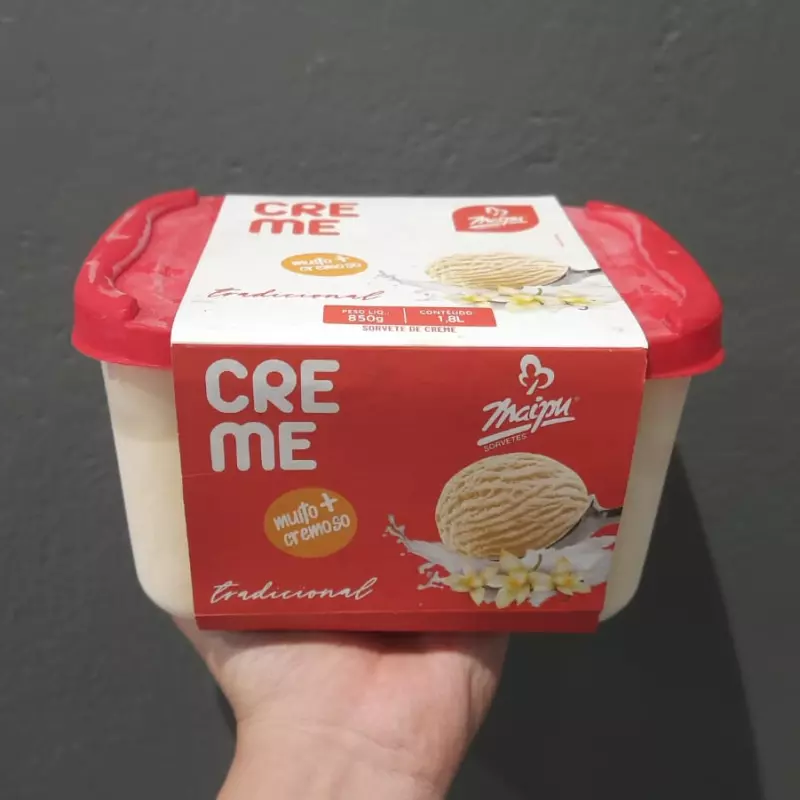 Sorvete de Creme 1,8L
