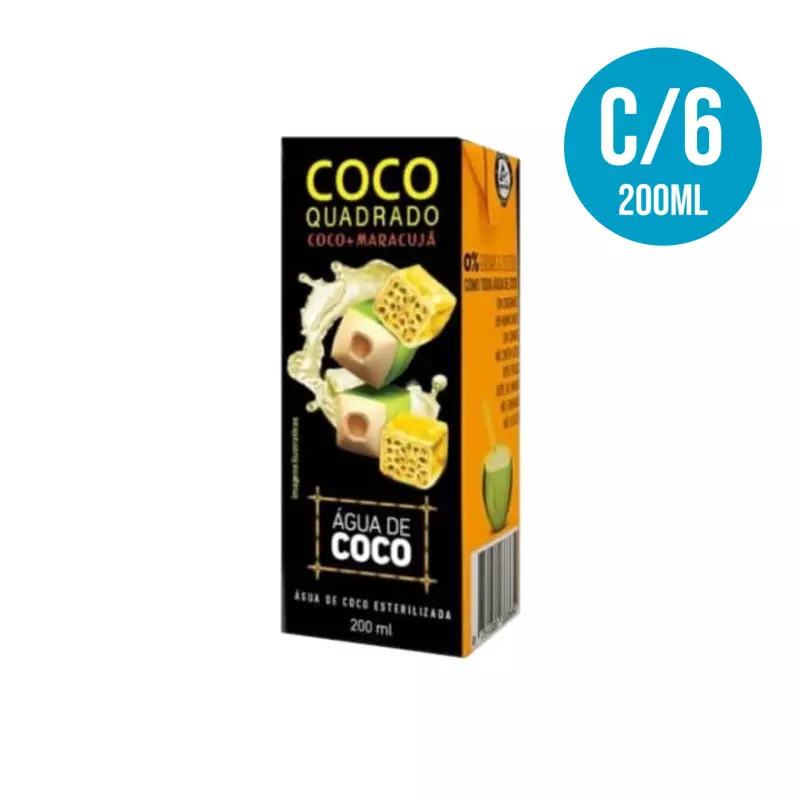 Água de Coco com Maracujá 200ml C/6