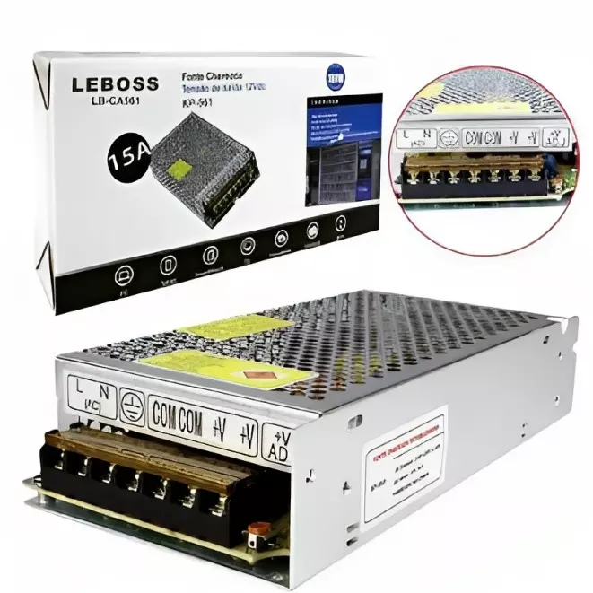 FONTE COMEIA CHAVEADA 12V 15A LEBOOS