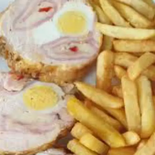 Pollo arrollado c/Guarnicion