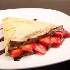 crepa con fresas y nutella