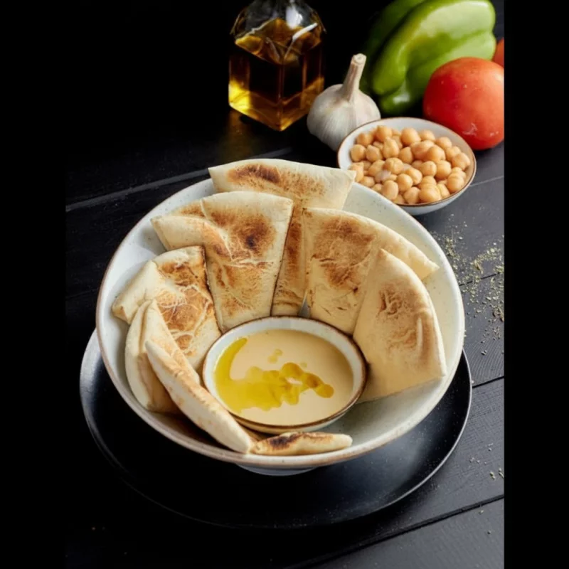 Pan Tipo Árabe con Tahine