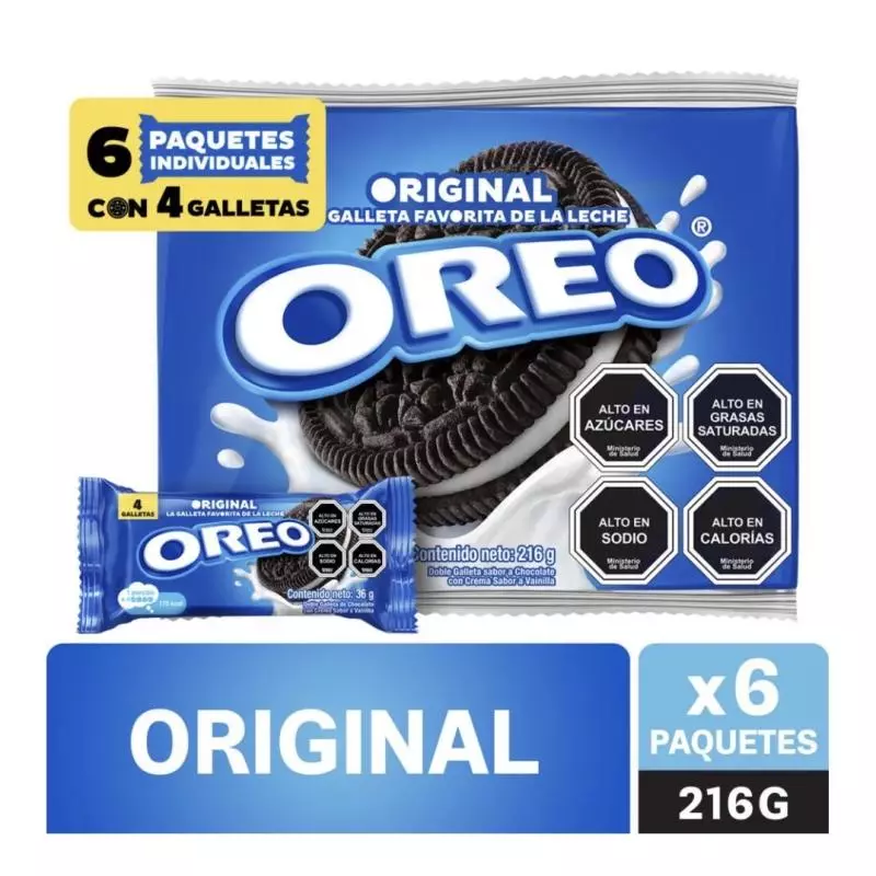 Pack galletas oreo 6paquetes