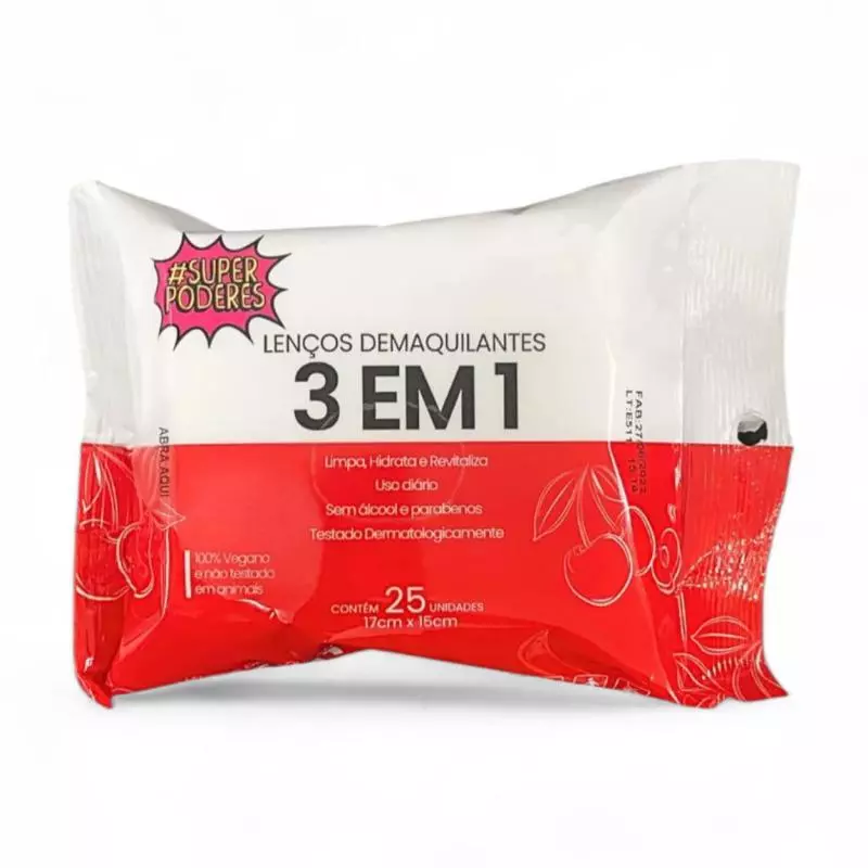 Lenço Demaquilante 3x1