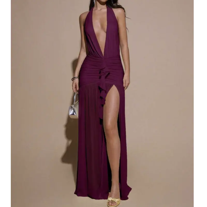 Vestido borgoña