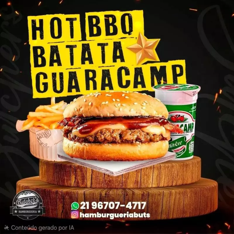 Hot BBQ, batata P, guaracamp.