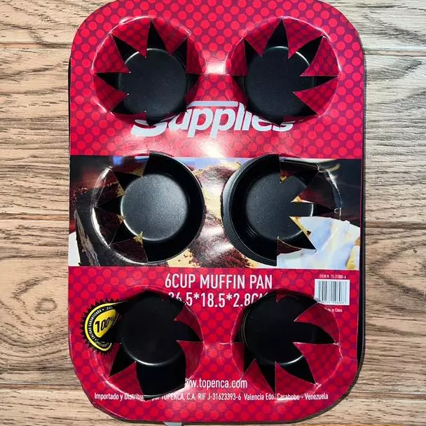 Molde de cupcake 6 unidades