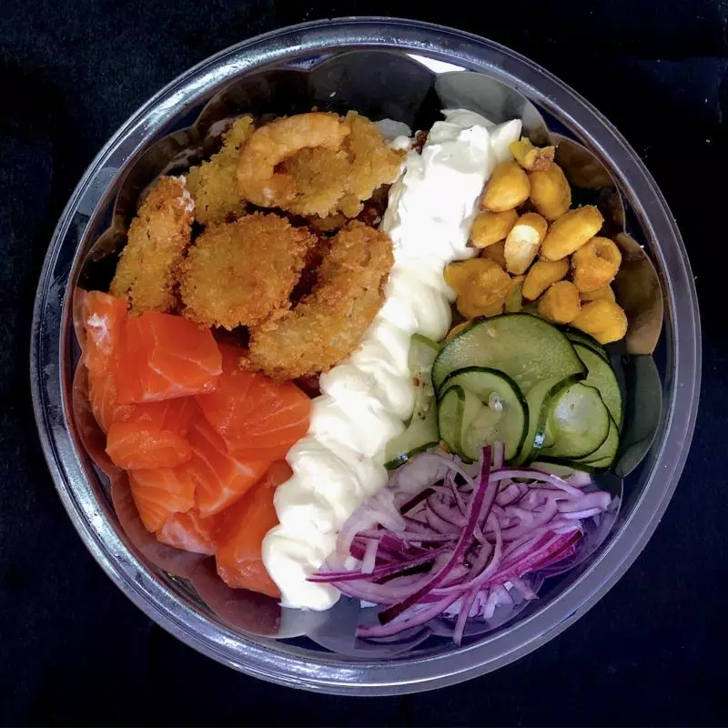 Poke Salmon ebi