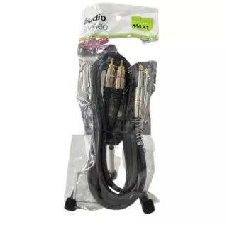 CABO 2 RCA+2 P10 MONO MXT 1.8M