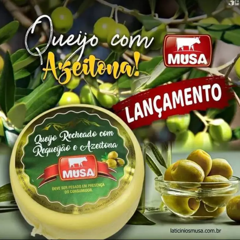 QUEIJO RECHEADO MUSA /AZEITONA 500G