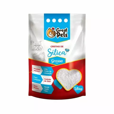 Areia de Sílica Great Pets - 1,6kg