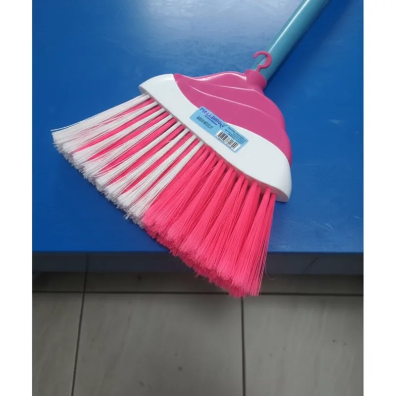 Vassoura Canto duas cores c/ cabo