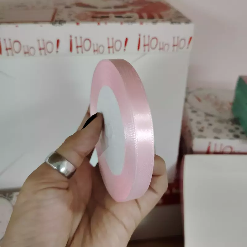 Cinta Raso Rosado Bebé