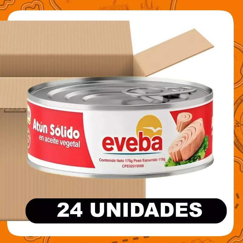 Bulto Eveba Atún Vegetal 170g