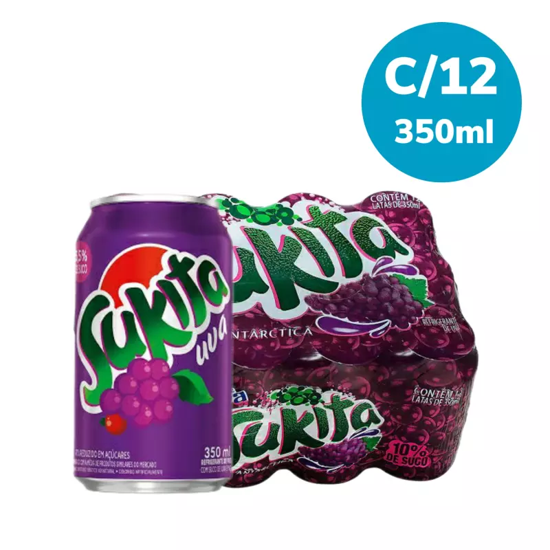 Sukita Uva Lata 350ml C/12