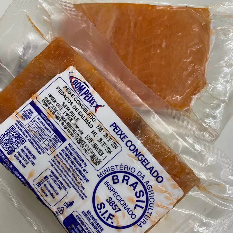 Pedaço de Salmão BOM PEIXE