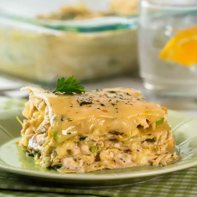 Lasagna de pollo