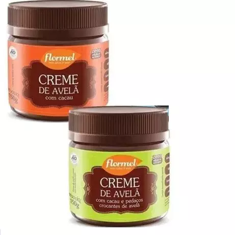 Creme de avelã com pedaços de avelã
