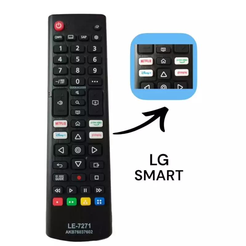 CONTROLE TV LG SMART LE-7271