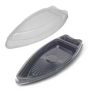 BARCA P/ ACAI E SHUSHI DESCARTAVEL C/TAMPA