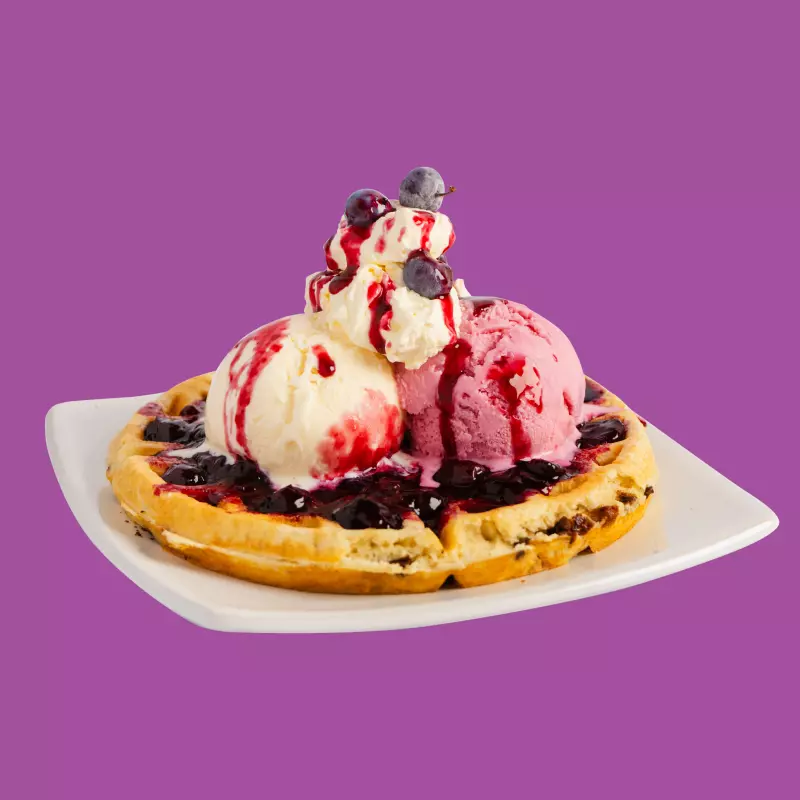 Waffle Arándanos