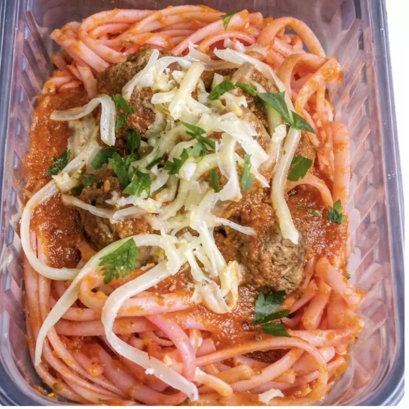 Linguine com Polpetini