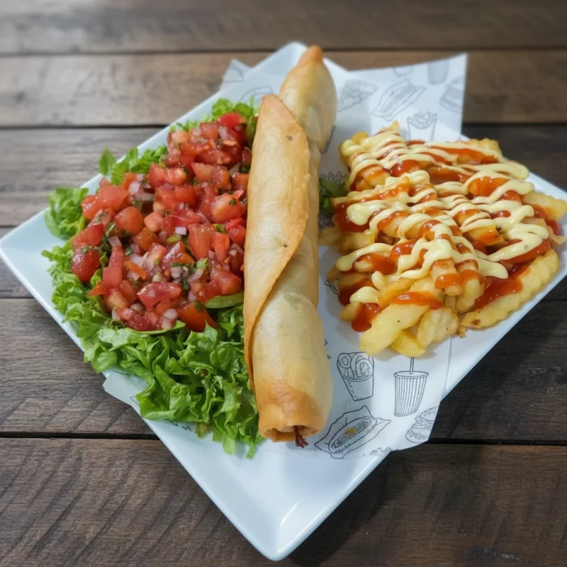 Súper taco de harina