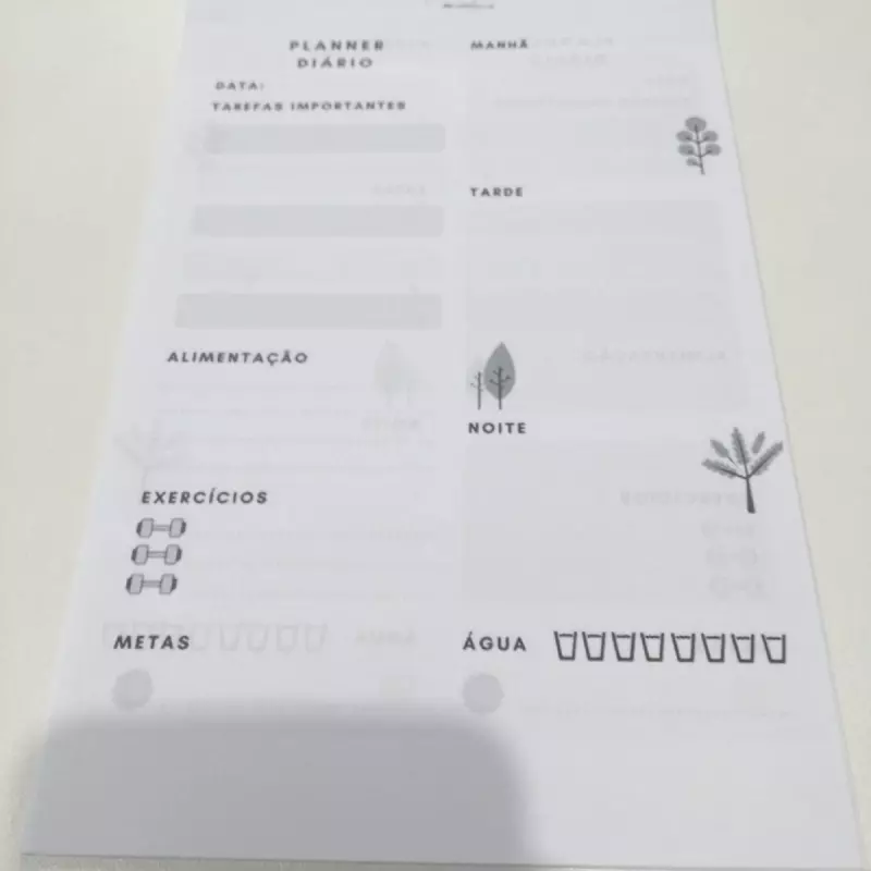 Bloco - Planer diário simples