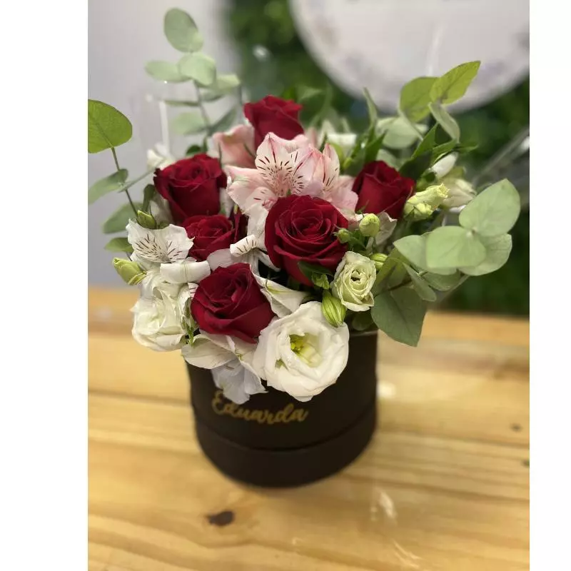 Box flores rosas vermelhas
