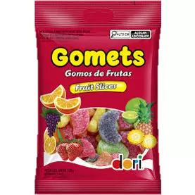 BALA DE GOMA GOMOS DE FRUTA 150G