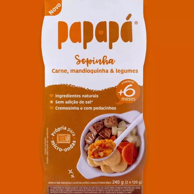 Sopinha Carne e legumes +6m Papapá