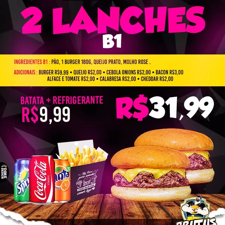 2 Lanches B1