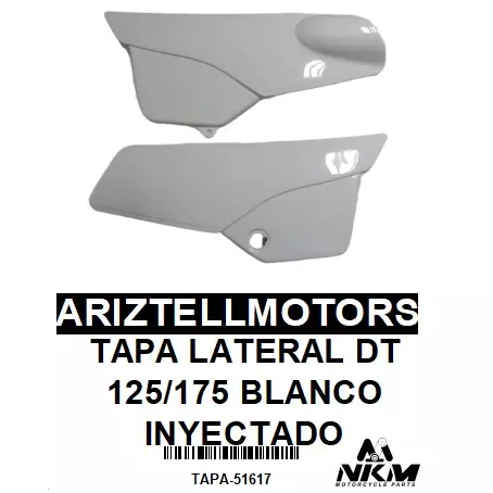 TAPA LATERAL DT 125/175 BLANCO