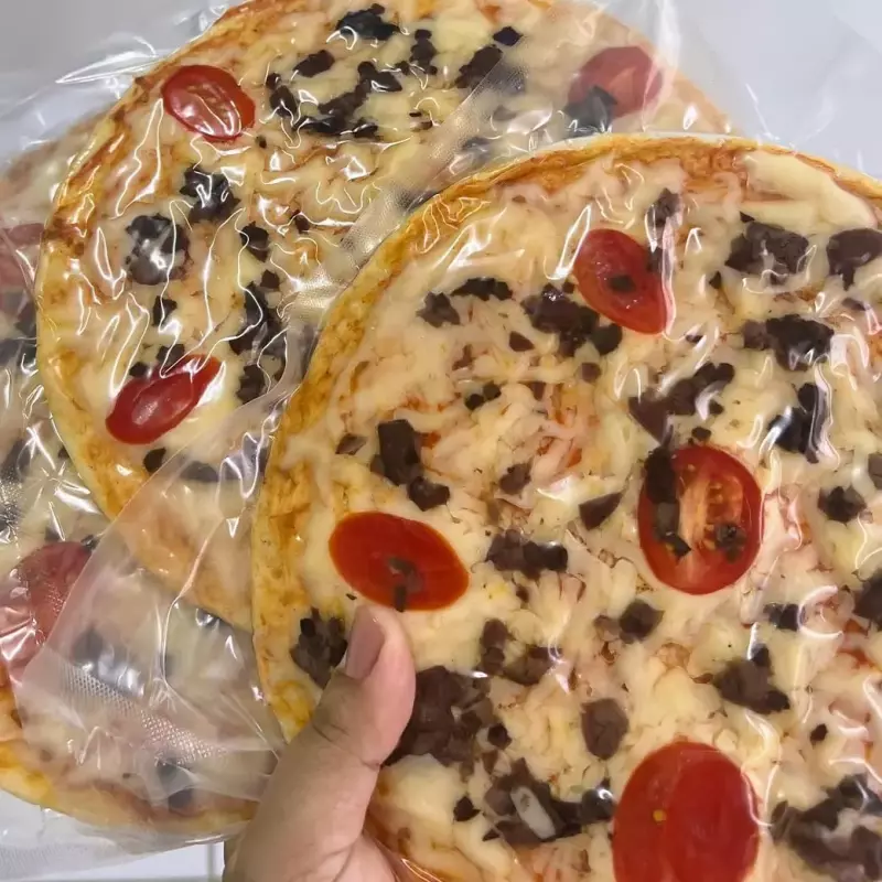 Pizza de pesto de azeitona