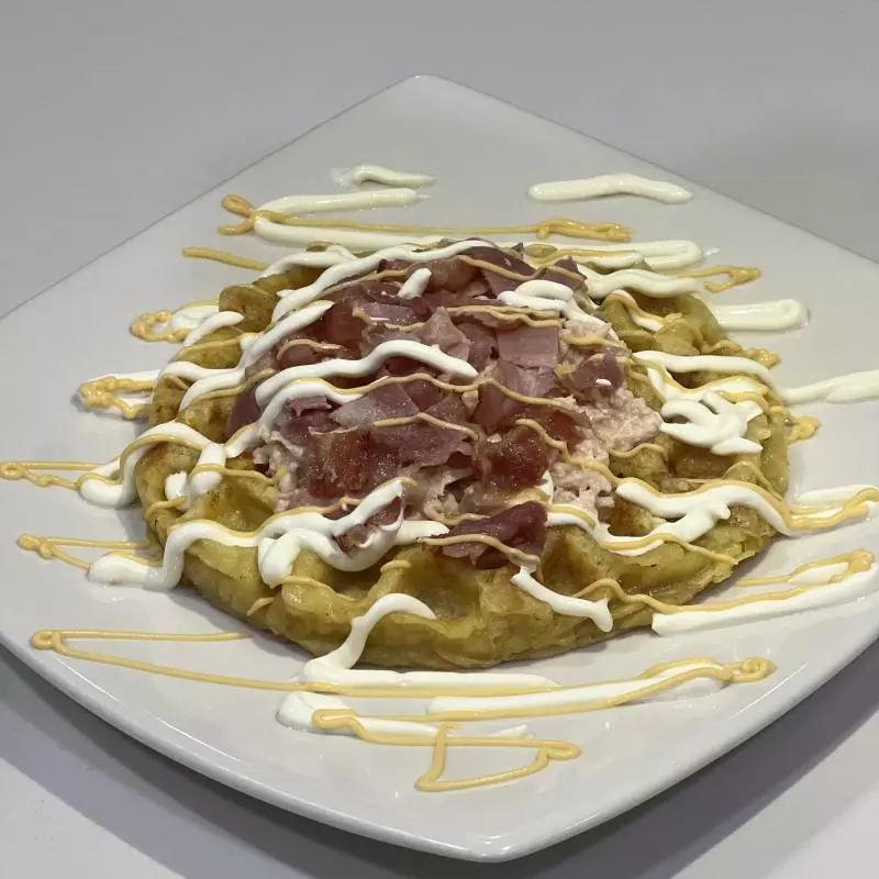 Waffle Chicken Bacon 🐔🥓