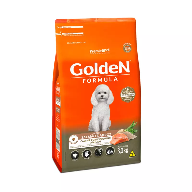 Golden For. Mini Bits Salmão 3kg
