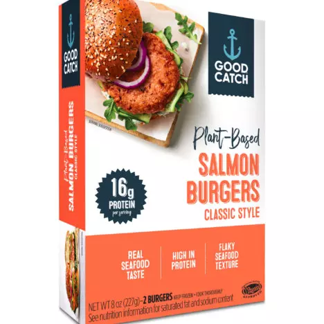 Hamburguesa de salmón