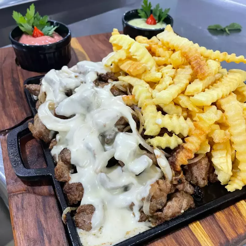 CONTRA FILÉ FRITAS,CREME DE QUEIJO