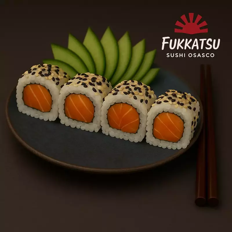 URAMAKI SALMÃO CRÚ (08pçs)