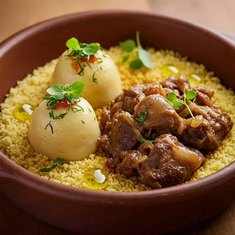 Cuscús Recheado Acompanha Rabada