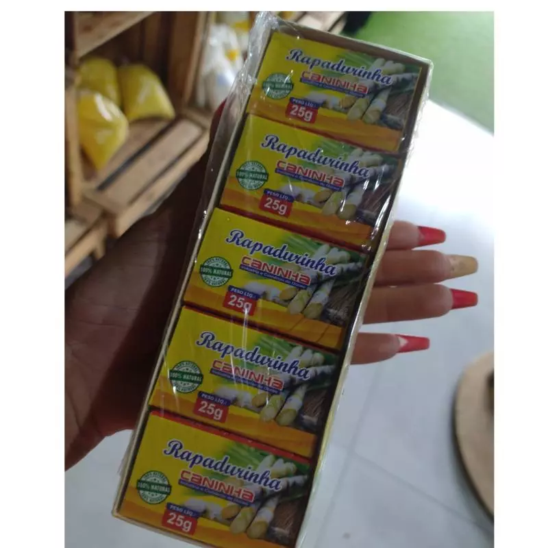 Rapadurinha cx c/ 15 unidades de 25g