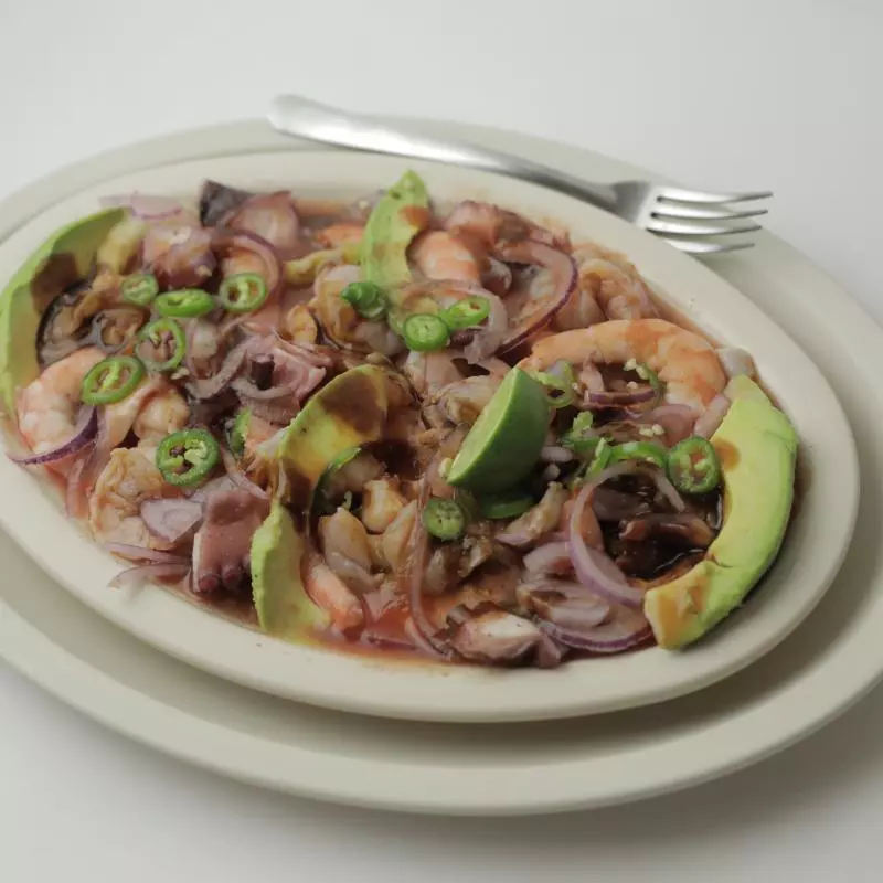 Aguachile con pulpo