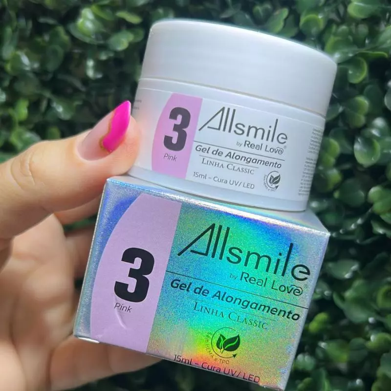 Gel Real Love 3 Pink Pote 15g