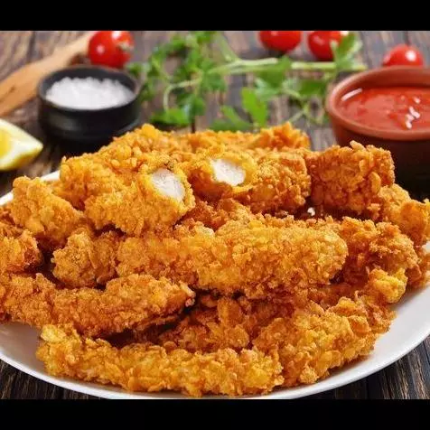 Tiras de Frango empanado