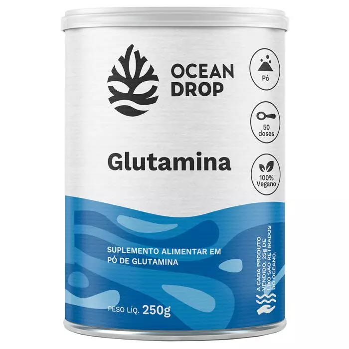 Glutamina - Ocean Drop; Em Pó