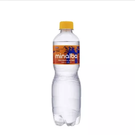 ÁGUA MINERAL COM GÁS MINALBA 510ML